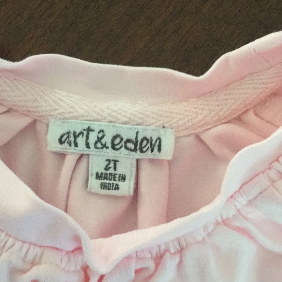 Singed-Neck Baby Pink Ruffle Long Sleeve - Picture 3 of 4